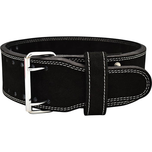 RDX BLACK LEATHER POWERLIFTING BELT-4